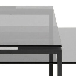 Furniture To Go Katrine Coffee Table Set With Smoked Glass Top - thumbnail 7