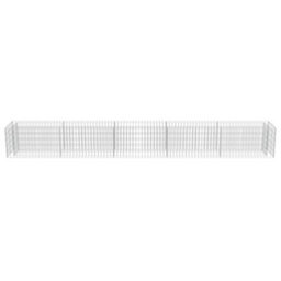 Berkfield Gabion Raised Bed Galvanised Steel 450X50X50 Cm - thumbnail 5