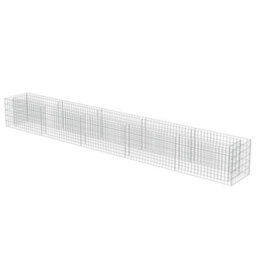 Berkfield Gabion Raised Bed Galvanised Steel 450X50X50 Cm - thumbnail 3