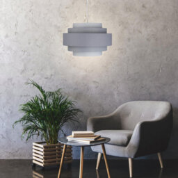 First Choice Lighting Pair Of Grey Ombre 5 Tier Light Shades - thumbnail 4