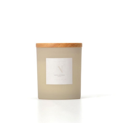 Aroma Naturals Frosted Decadence Glass Candle - Vanilla Bean Scent - image 1