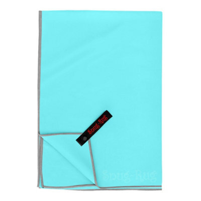 Snug Rug Microfibre Beach Towel Super Absorbent Quick Drying Lightweight Large 80 X 160Cm - Crystal Sea Blue - image 1