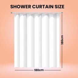 Neel Blue Lime Green Shower Curtain With 12 Hooks, Mould & Mildew Resistant - 180X180Cm - thumbnail 2