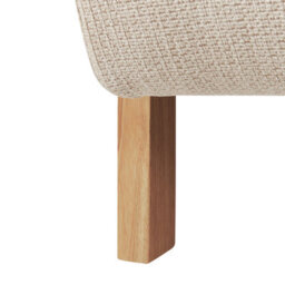 Beliani Armchair Lesja Fabric Light Beige - thumbnail 7