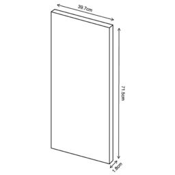 Premium Kitchens Ethos Matt Red Modern Highline Cabinet Door (W)400mm (H)715mm (T)18mm - thumbnail 6