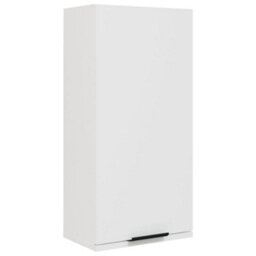 Berkfield Classic Wall-Mounted Bathroom Cabinet White 32X20X67 Cm - thumbnail 1