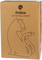 Balvi Black Cat Feline Umbrella Stand With Metal Water Collection Tray - thumbnail 6