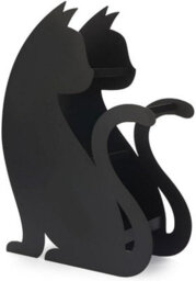 Balvi Black Cat Feline Umbrella Stand With Metal Water Collection Tray - thumbnail 4