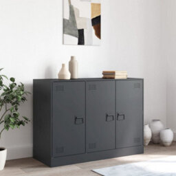 Berkfield Sideboard Anthracite 99X39X73 Cm Steel - thumbnail 3