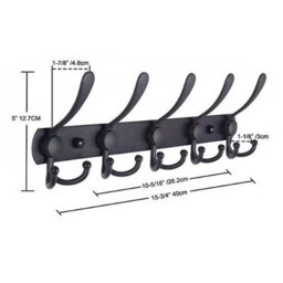 Stainless Steel Coat Rack For Hats, Towels, Bathrobes, Bathroom Entrance - thumbnail 2
