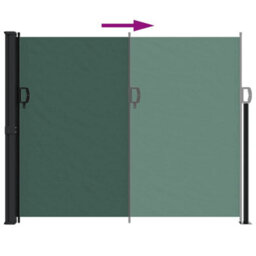 Walplus Retractable Side Awning Garden Sun Shade Canopy Gazebo For Back Door, Porch, Patio Dark Green 170X300 Cm - thumbnail 5
