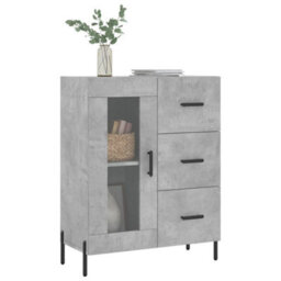 Berkfield Classic Sideboard Concrete Grey 69.5X34X90 Cm Engineered Wood - thumbnail 3