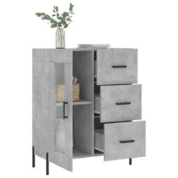 Berkfield Classic Sideboard Concrete Grey 69.5X34X90 Cm Engineered Wood - thumbnail 4