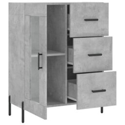 Berkfield Classic Sideboard Concrete Grey 69.5X34X90 Cm Engineered Wood - thumbnail 6