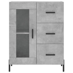 Berkfield Classic Sideboard Concrete Grey 69.5X34X90 Cm Engineered Wood - thumbnail 5