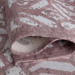 The Rugs Carina Collection  Rugs In Pink 6933 Non-Slip Machine Washable - thumbnail 5