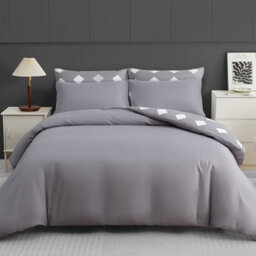 Lazzaro Super King Duvet Set Premium Microfiber Reversible Super King Duvets Set 3Pcs Ultrasoft Hypoallergenic With Zipper Closure - thumbnail 3