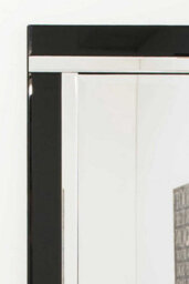 Mirroroutlet Aston Black All Glass Wall Mirror 120 X 40 Cm - thumbnail 2