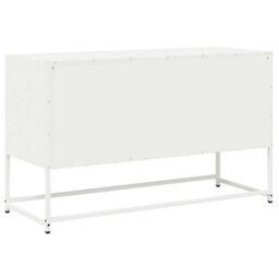 Berkfield Tv Cabinet White 100.5X39X60.5 Cm Cold-Rolled Steel - thumbnail 8
