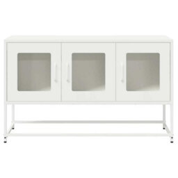 Berkfield Tv Cabinet White 100.5X39X60.5 Cm Cold-Rolled Steel - thumbnail 5