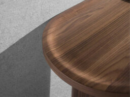 Angel Cerda Stylish Oval Walnut Console Table For Modern Homes - thumbnail 4