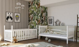 Arte Cashmere Wooden Bunk Bed Konrad With Cot Bed W98Cm - Elegant Convertible Sleeper With Enhanced Safety - thumbnail 3