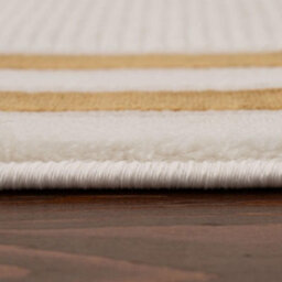 The Rugs Carmel Cream/gold Bordered Area Rug And Runner Non Shedding, Stain Resistant, Soft - thumbnail 6