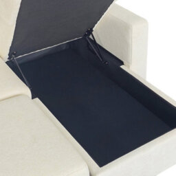Aspire Nexis Corner Sofa Bed With Storage, Chaise On The Right Natural - thumbnail 5