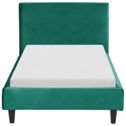 Beliani Bed Velvet Fitou 90 X 200 Cm (Eu Single) Dark Green - thumbnail 5