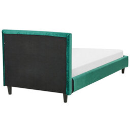 Beliani Bed Velvet Fitou 90 X 200 Cm (Eu Single) Dark Green - thumbnail 6