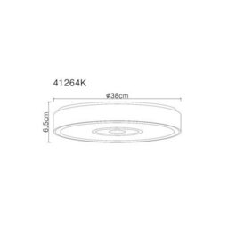 Luminosa Lighting Luminosa Astania Decorative Flush Ceiling Light White Led 4000K - thumbnail 6