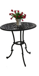 Centurion Supports Bangui Garden And Patio Cast Aluminium Bistro Table Black - thumbnail 3