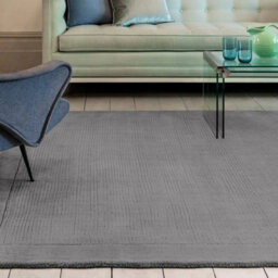Grey Wool Handmade Plain Easy To Clean Rug For Bedroom Dining Room Living Room Rug-80Cm X 150Cm - thumbnail 1