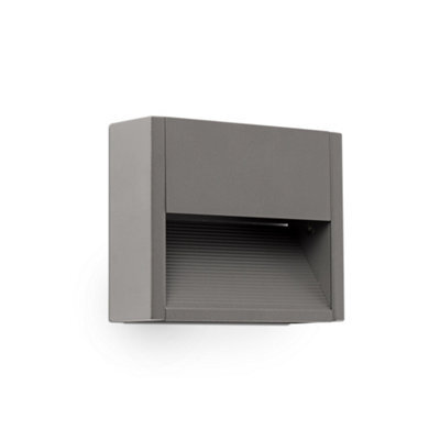 Luminosa Lighting Luminosa Grada Outdoor Surface Mounted Led Wall Lamp Dark Grey 3W 3000K Ip54 - image 1
