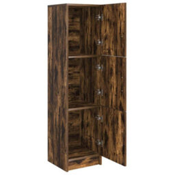 Berkfield Smoked Oak Sideboard Smoked Oak Wood Large Smoked Oak Sideboard - thumbnail 4