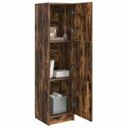 Berkfield Smoked Oak Sideboard Smoked Oak Wood Large Smoked Oak Sideboard - thumbnail 3