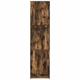 Berkfield Smoked Oak Sideboard Smoked Oak Wood Large Smoked Oak Sideboard - thumbnail 5