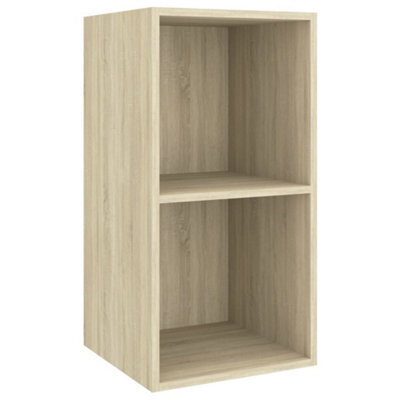 Berkfield Practical Wall-Mounted Tv Cabinet Sonoma Oak 37X37X72 Cm Engineered Wood - image 1