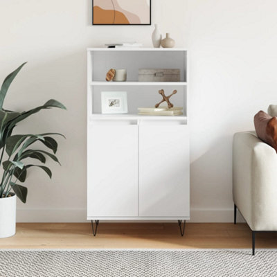 Berkfield Highboard White 60X36X110 Cm Engineered Wood - image 1