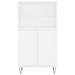 Berkfield Highboard White 60X36X110 Cm Engineered Wood - thumbnail 6