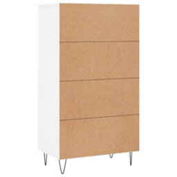 Berkfield Highboard White 60X36X110 Cm Engineered Wood - thumbnail 8
