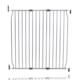 Safetots Screw Fit Metal Baby Gate, Grey, 100Cm - 110Cm
