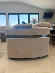 Stratus Interiors Ohio Large Corner Electric Recliner Sofa - Cupholders & Usb Charging - Beige - thumbnail 4
