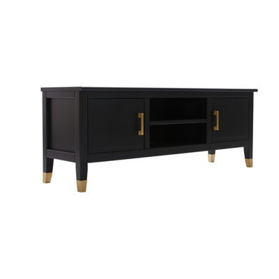 Cabinet Bits Palazzi 2 Door Tv Unit Black H45 W120 D35Cm - image 1