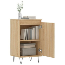 Berkfield Sideboards 2 Pcs Sonoma Oak 40X35X70 Cm Engineered Wood - thumbnail 4