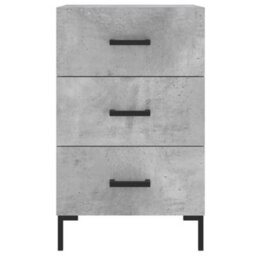 Berkfield Bedside Cabinet Concrete Grey 40X40X66 Cm Engineered Wood - thumbnail 5