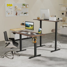 Gainoom Ergonomic Brown Stand Up Desk 120X60Cm Electric Standing Computer Desk - thumbnail 5