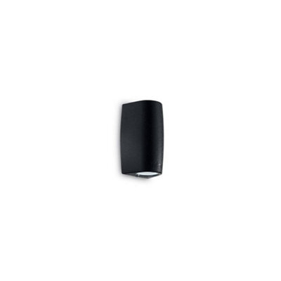 Ideal Lux Keope Led 2 Light Outdoor Small Up Down Wall Light Black Ip55, Gu10