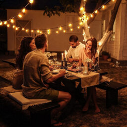 Solar-Powered Led Outdoor Patio Light, Waterproof, Comes With 50+2 Retro Bulbs, 2700K Suitable For Backyards, Pubs,camping - thumbnail 7