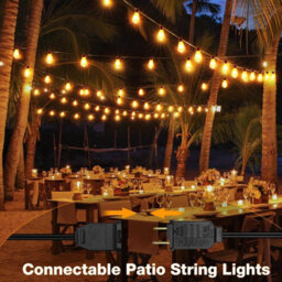 Solar-Powered Led Outdoor Patio Light, Waterproof, Comes With 50+2 Retro Bulbs, 2700K Suitable For Backyards, Pubs,camping - thumbnail 5